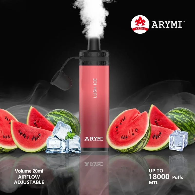 2024 Original Factory Arymi Elibar 18000 Puffs Mesh Coil 0.5% Nikotin grossist engångs vape-penna med justerbar luftflöde