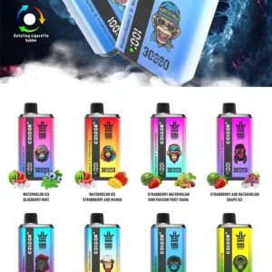 Bang King 30000 Puffs 36ML Dual Flavor Original εργοστασιακό χονδρικό ατμιστικό μιας χρήσης με έξυπνη οθόνη