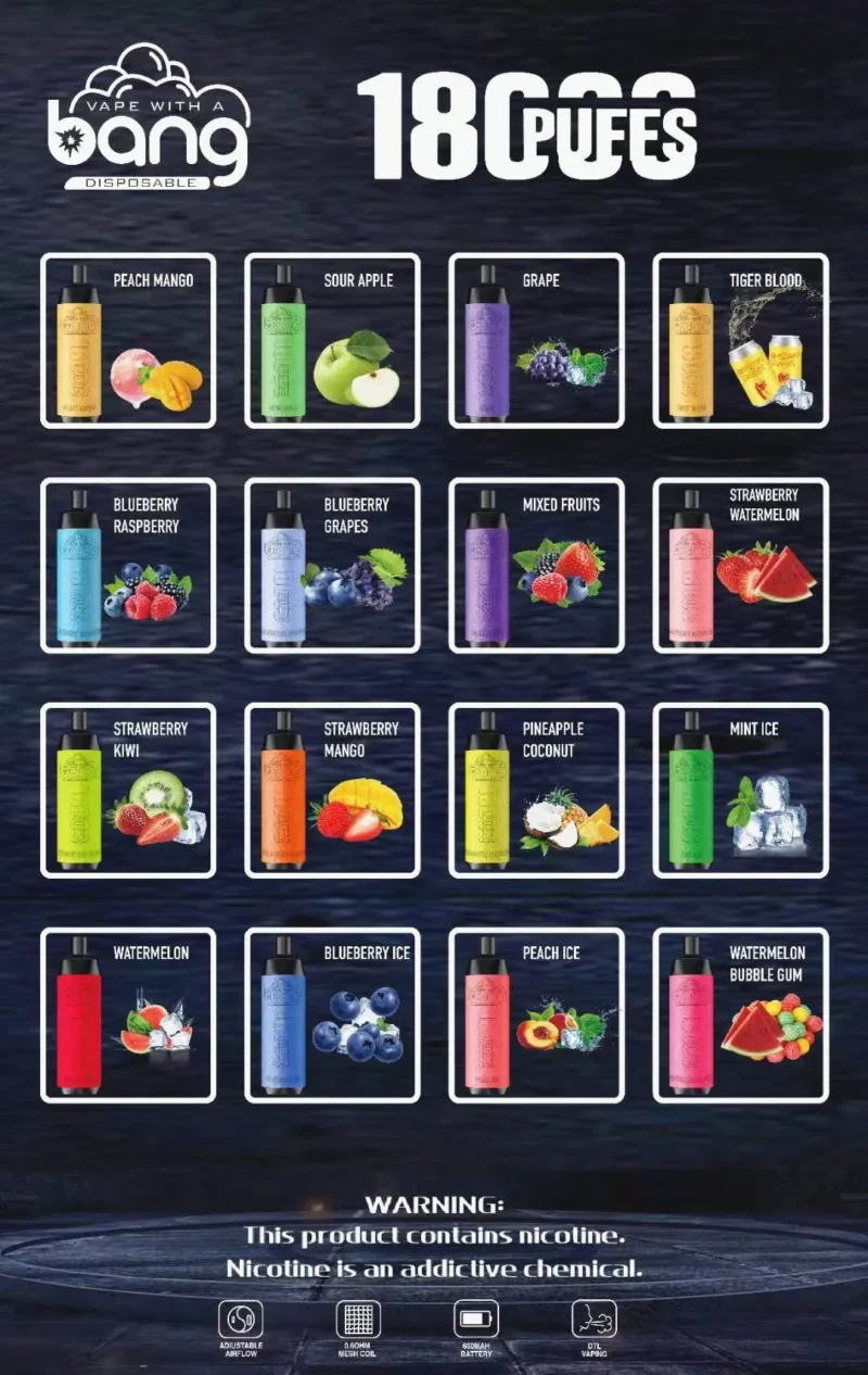 Good sale vape Bang 18000 puffs