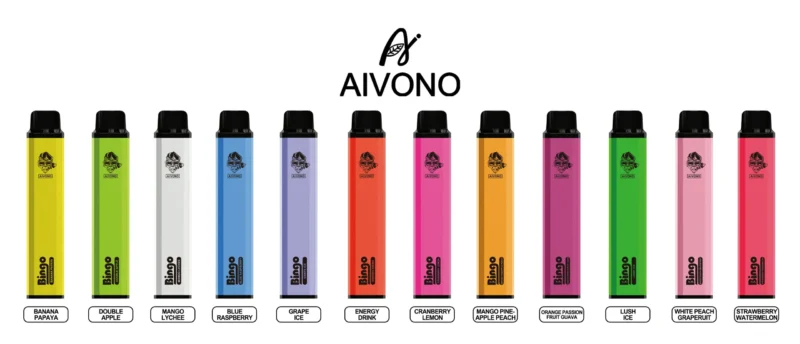 Atacado de fábrica original Aivono Bingo 4000 Puffs 0% 2% 5% Nicotina 10ml 1000mAh Vape descartável Transporte rápido