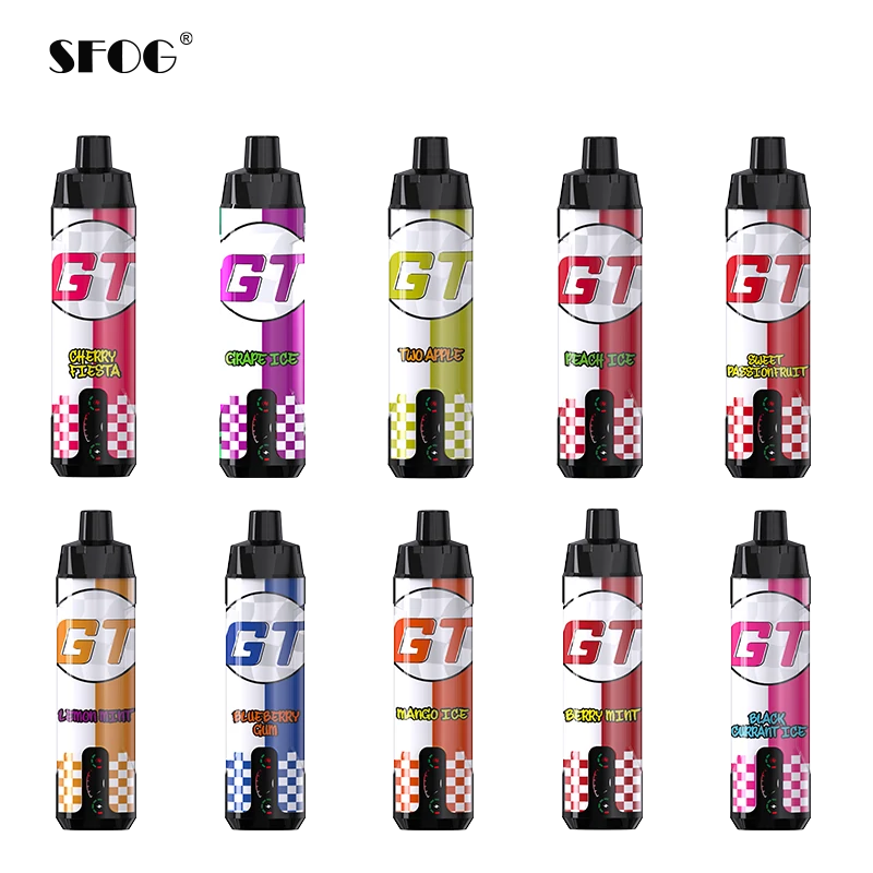 Оригінальний фабричний Sfog Gt Bar 15000 Puffs Mesh Coil 22ml 600mAh 0.5% Нікотиновий одноразовий вейп з екраном