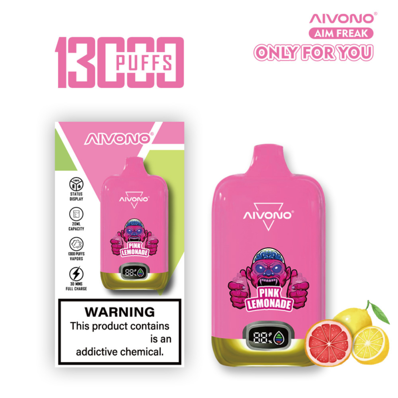 Original Factory Wholesale Aivono Aim Freak 13000 Puffs 0% 2% 3% 5% Nicotine 20ml Vape μιας χρήσης