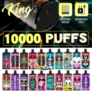 Vapsolo King 10000 Puffs Mesh Coil Factory Χονδρική χονδρική ατμού μίας χρήσης 10K