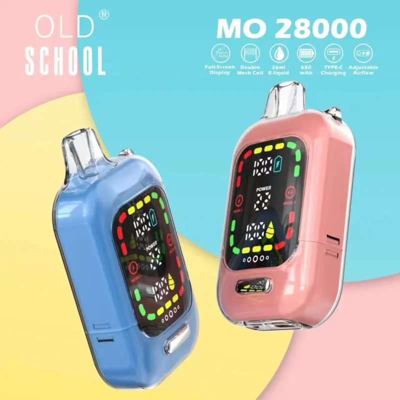 Țigări electronice Old School Mo 28000 Puff Crystal Vape Box Vape de unică folosință 20K Puffs 3