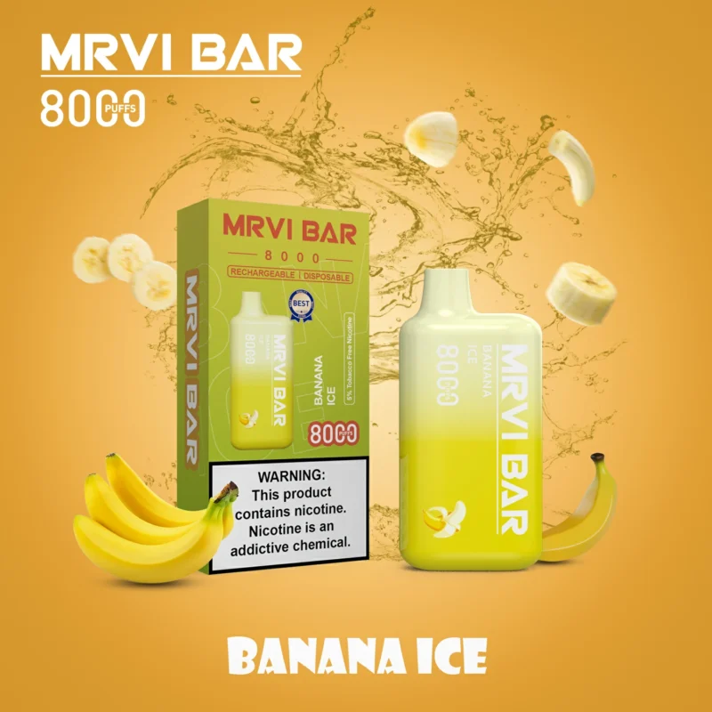 MRVI BAR 8000 PUFFS 15ml 2% 3% 5% Nicotina Original Fábrica Atacado Caneta Vape Descartável