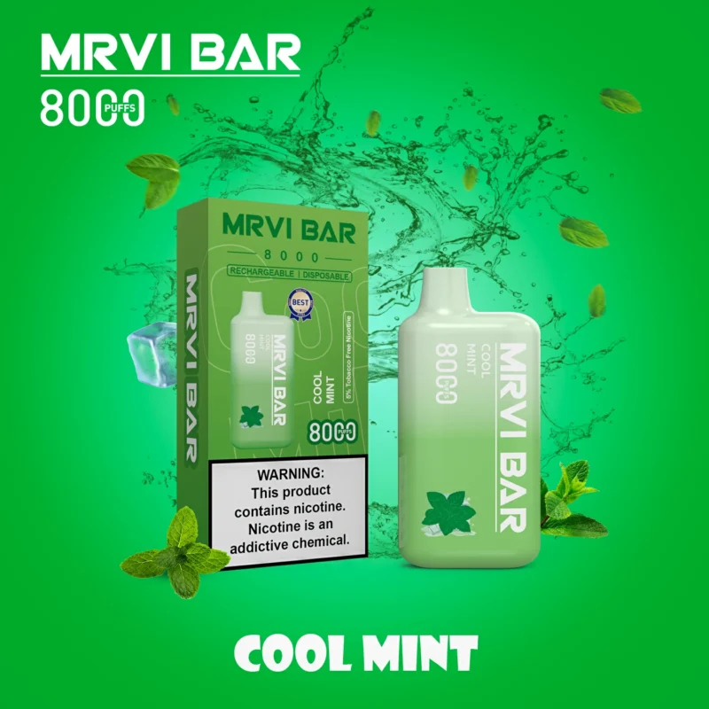 MRVI BAR 8000 PUFFS 15ml 2% 3% 5% Nicotina Original Fábrica Atacado Caneta Vape Descartável