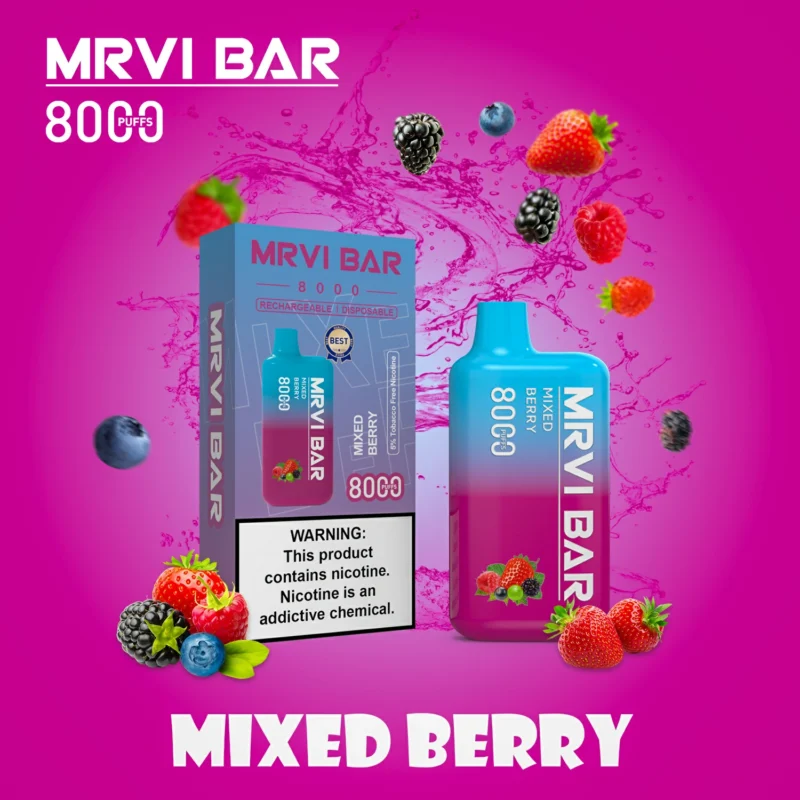 MRVI BAR 8000 PUFFS 15ml 2 3 5 Caneta Vape descartável por atacado de fábrica original de nicotina 6