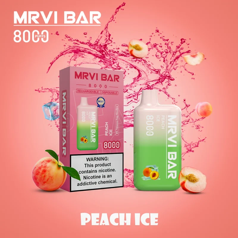 MRVI BAR 8000 PUFFS 15ml 2 3 5 Caneta Vape descartável por atacado de fábrica original de nicotina 7