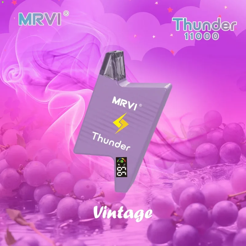 Mrvi Thunder 11000 Puffs Vape monouso 19ml E Liquid con display Power Screen 5