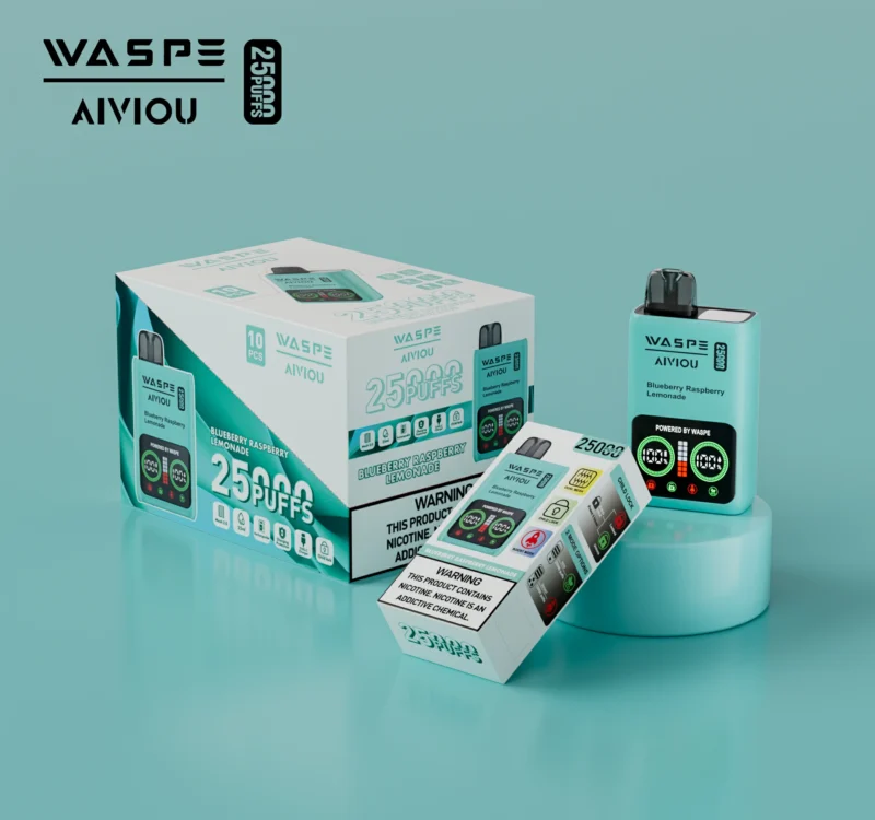 WASPE 25000 PUFFS Dual Mesh Box 25ml Dual Mesh 0 2 5 Stilo Vape original de unică folosință cu nicotină cu afișaj LCD 31