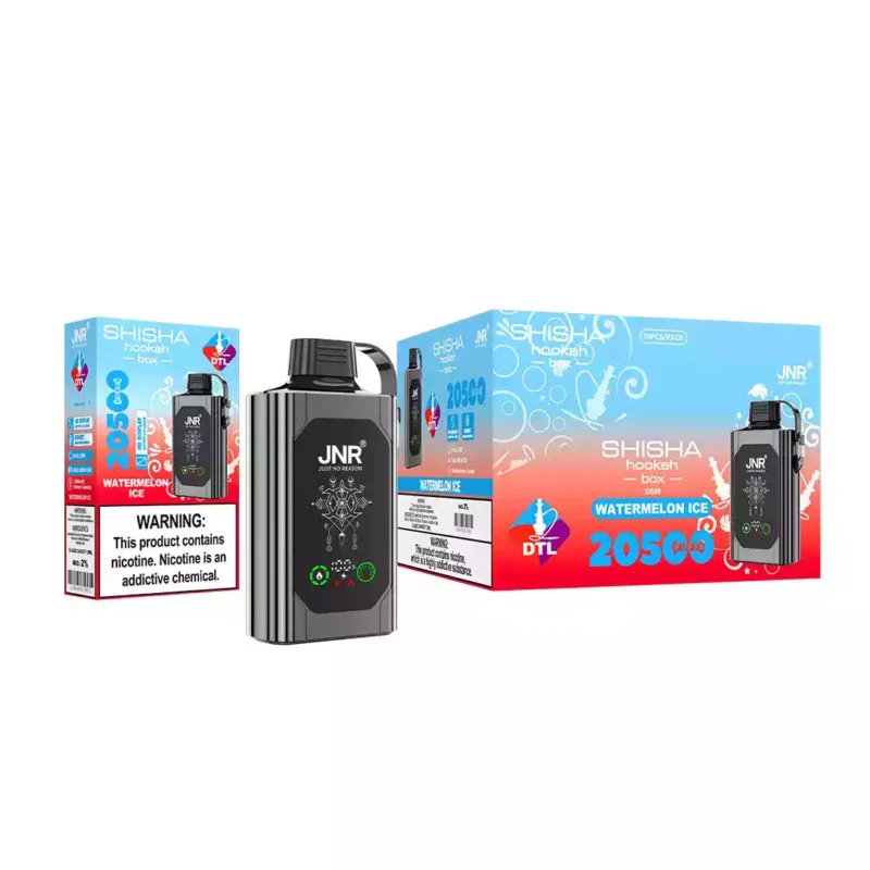 2025 Hot-Selling Wholesale JNR Shisha Hookah Box 20500 Puffs Disposable Vape with Dual Mesh Coil (4)